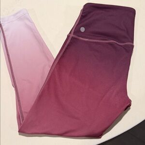 Zella Gradient Pink to Purple Leggings